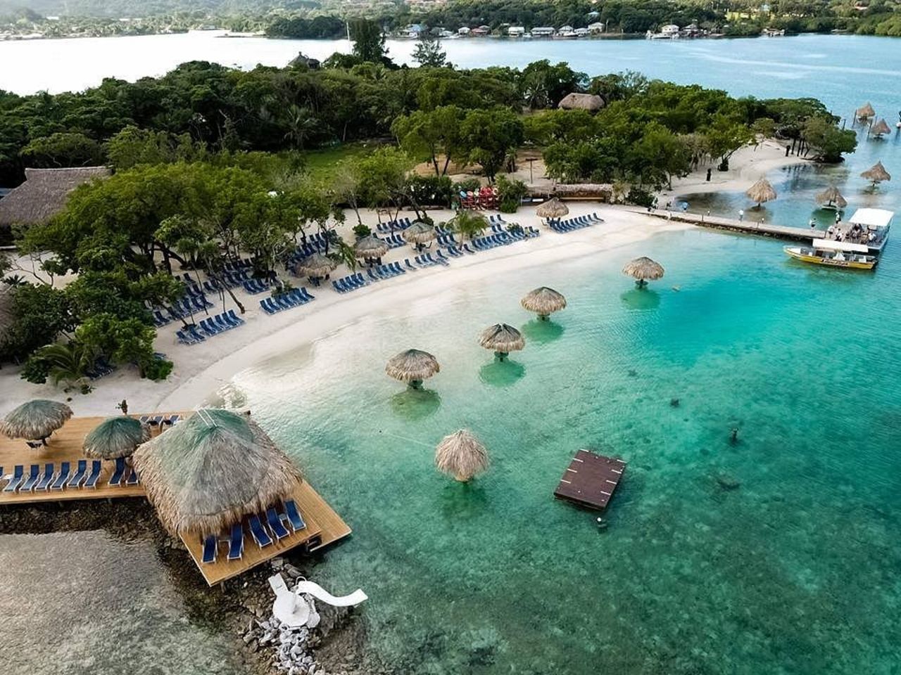 blue water and beach